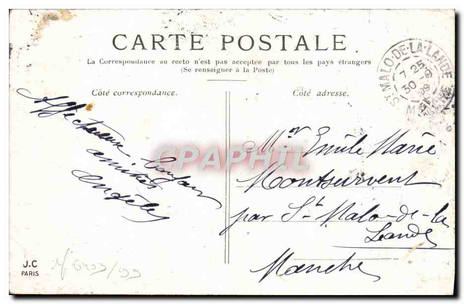 CPA Paris Le Jardin Du Luxembourg — Verso