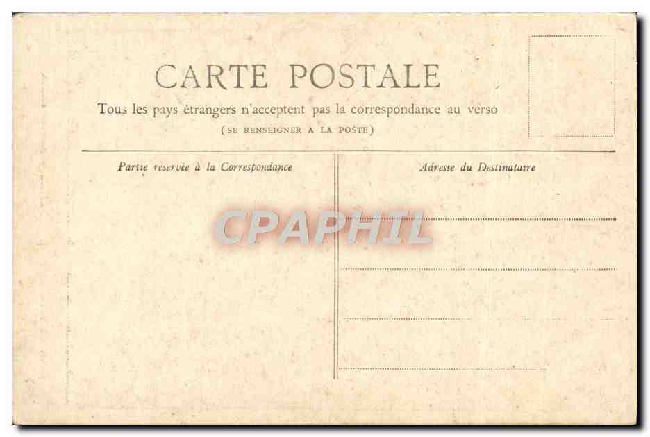 CPA Paris Les Invalides — Rückseite