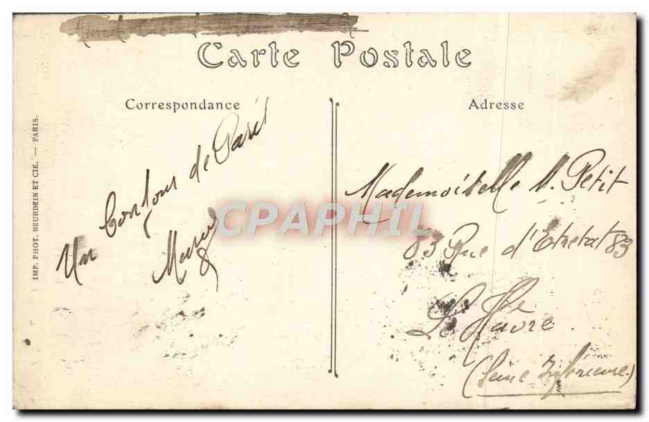 CPA Paris Hotel Des Invalides Le Tombeau De Napoleon 1er — Verso