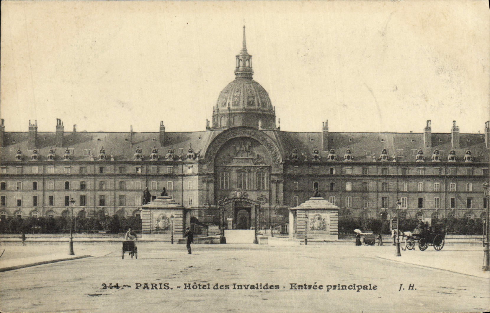 CPA Paris Hotel Des Invalides Entree Principale