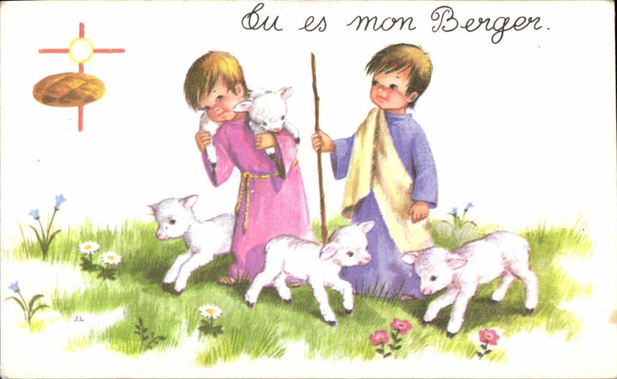 Image pieuse Berge Angeaux Communion Eglise de Sottevaast Regis Pignol 29 mai 1983