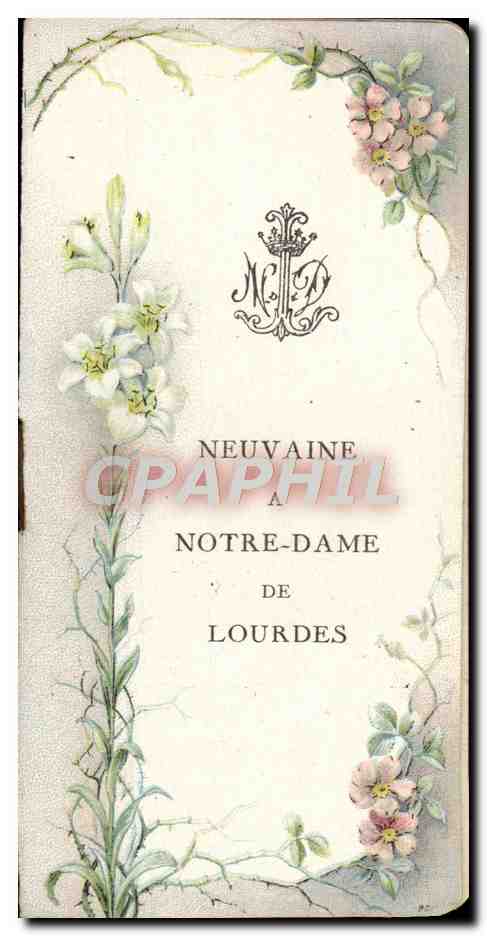 Petit livret religieux Neuvaine A Notre Dame De Lourdes