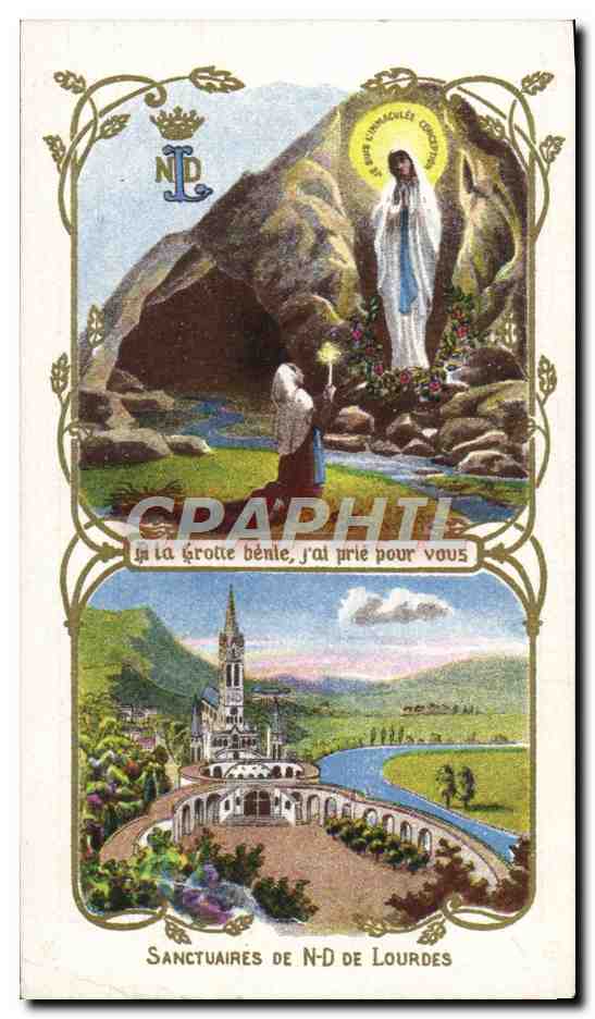 Image pieuse Notre Dame de Lourdes
