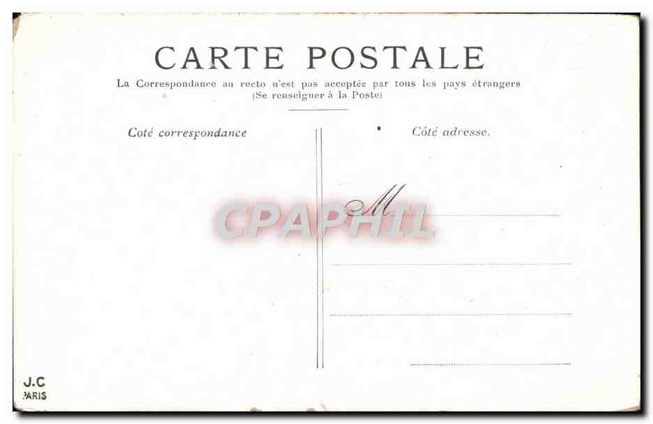 CPA Paris Les Invalides — Rückseite