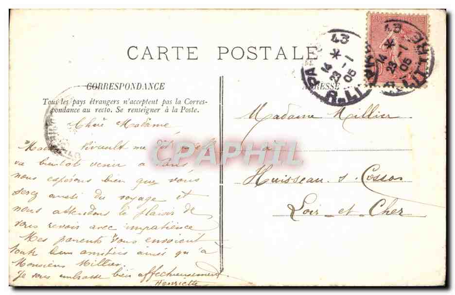 CPA Paris Le Dome Des Invalides — Rückseite