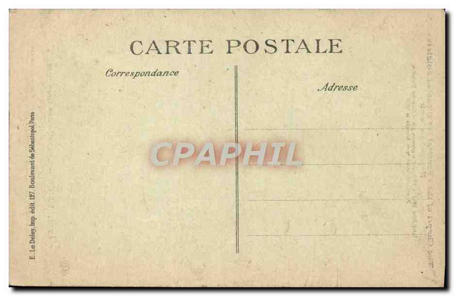 CPA Paris Chapelle Des invalides Le Tombeau De Napoleon 1er — Rückseite
