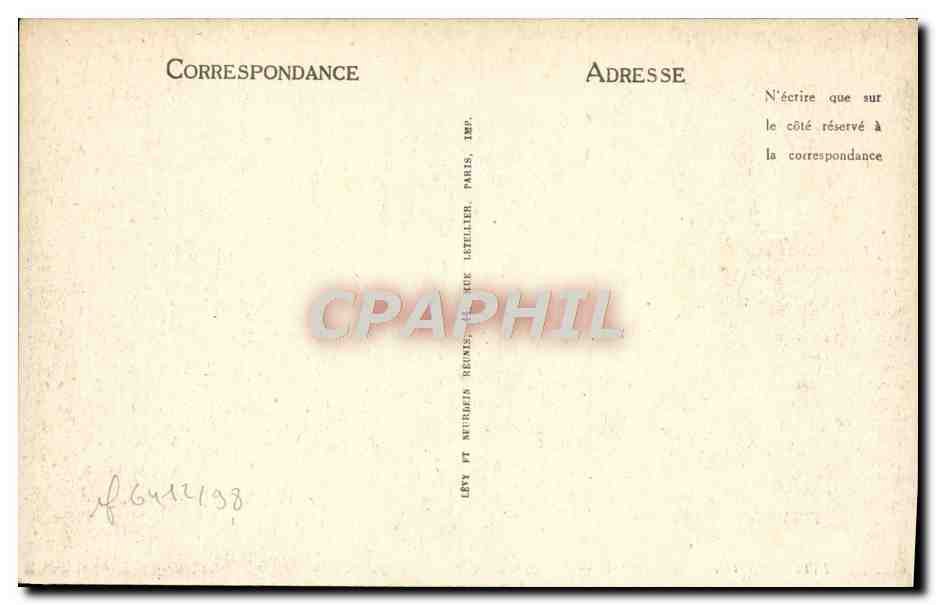 CPA Paris L'Institut — Verso