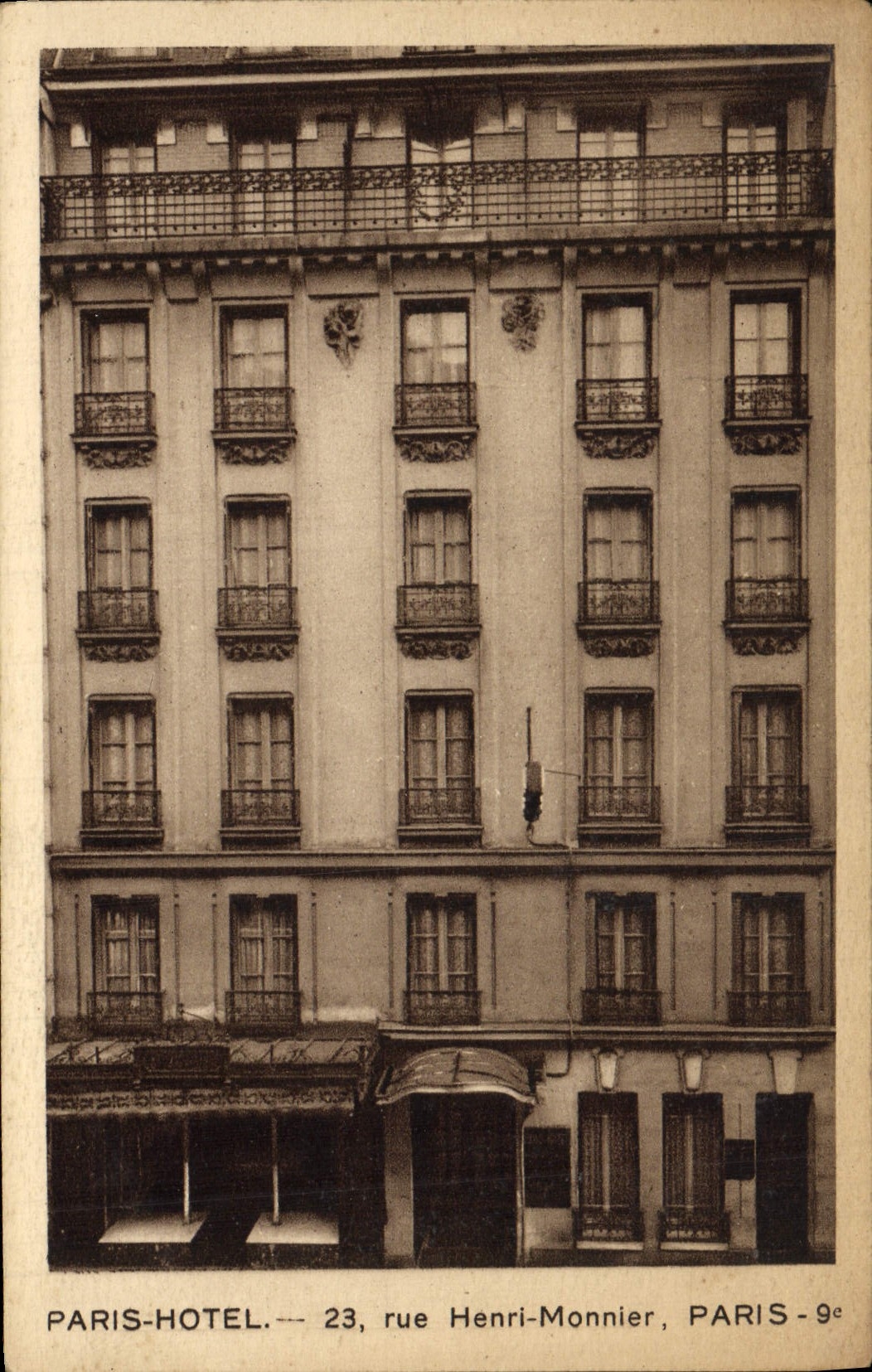 CPA Paris Hotel 23 Rue Henri Monnier Paris