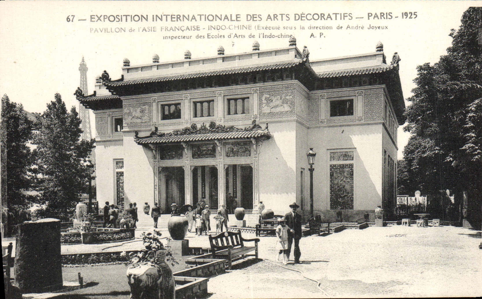 Padiglione dell'Asia Francese — Esposizione Internazionale degli Arti Decorativi — Parigi 1925 — A.P.