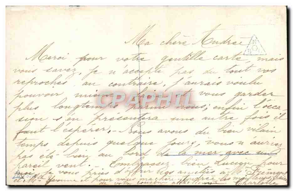CPA Fantaisie Femme Enfants — Rückseite