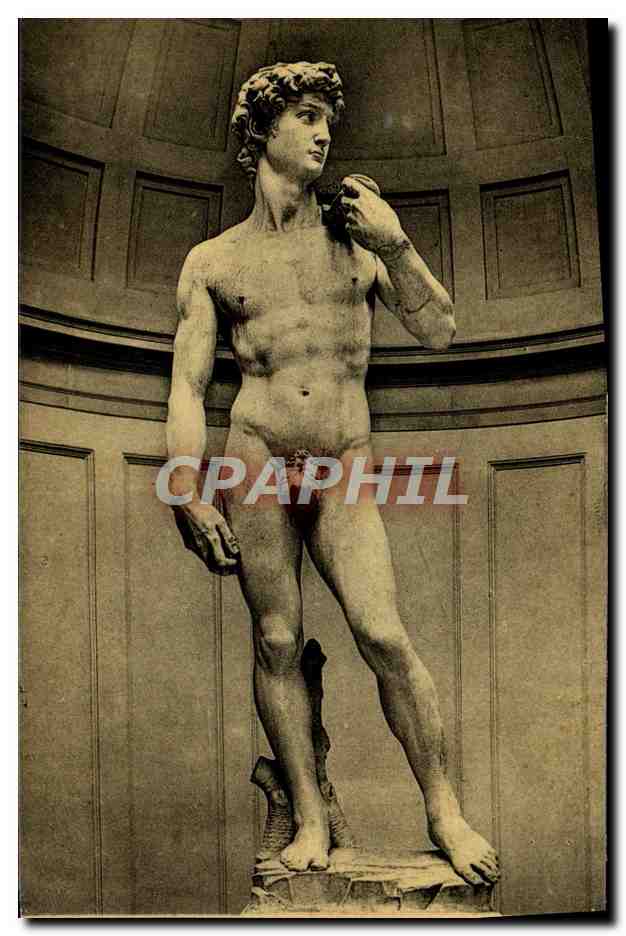 David — statue de Michel-Ange — éditeur Lévy-Neurdein, série 3e S.VII n°4