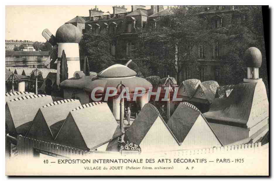 CPA Exposition Internationale Des Arts Decoratifs Paris Village Du jouet