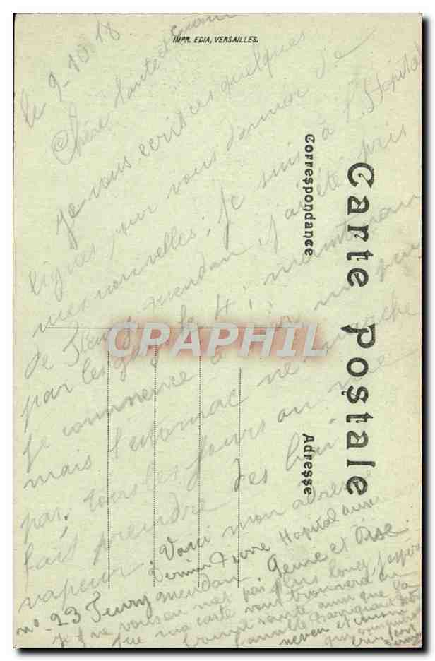 CPA Paris L'Hotel De Ville — Rückseite