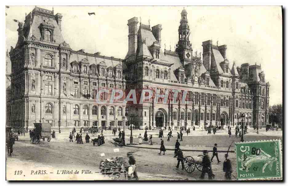 CPA Paris L'Hotel De Ville