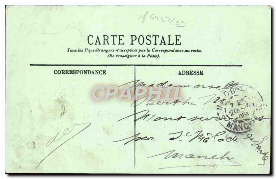 CPA Paris L'Hotel De Ville — Verso