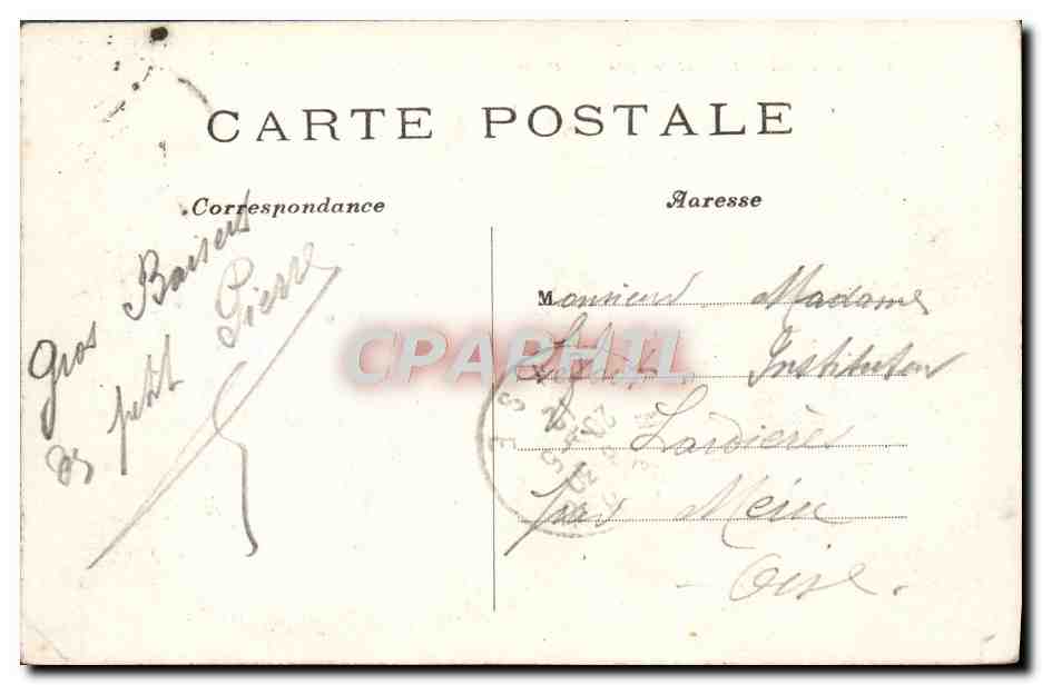 CPA Paris L'Hotel De Ville — Verso