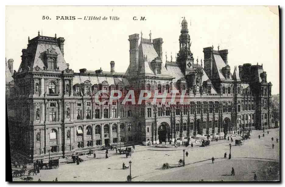 CPA Paris L'Hotel De Ville