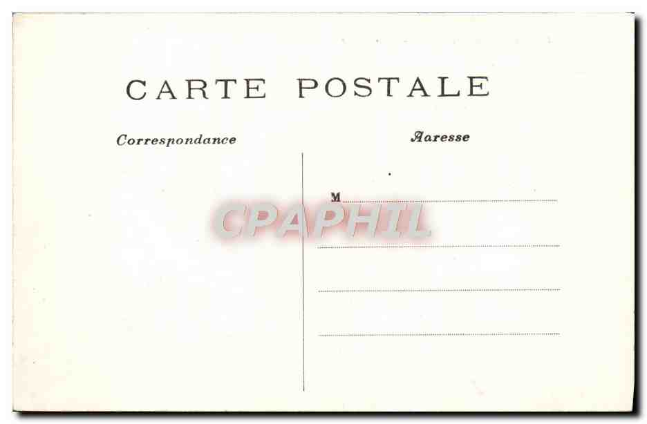 CPA Paris L'Hotel De Ville — Rückseite