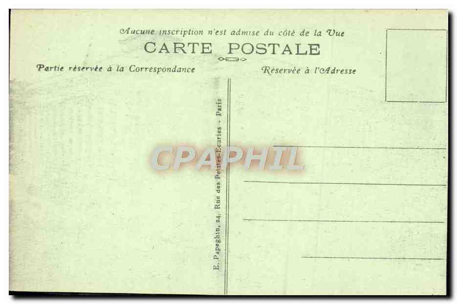 CPA Paris L'Hotel De Ville Et Le Pont D'Arcole — Rückseite