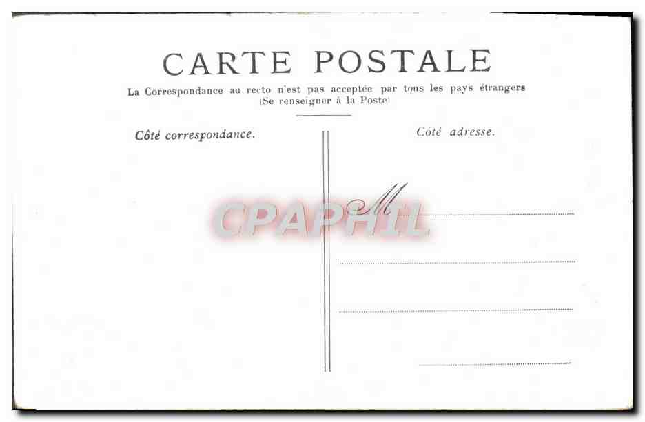 CPA Paris L'Hotel De Ville — Rückseite