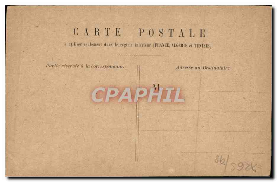 CPA Paris Hotel De Ville — Rückseite