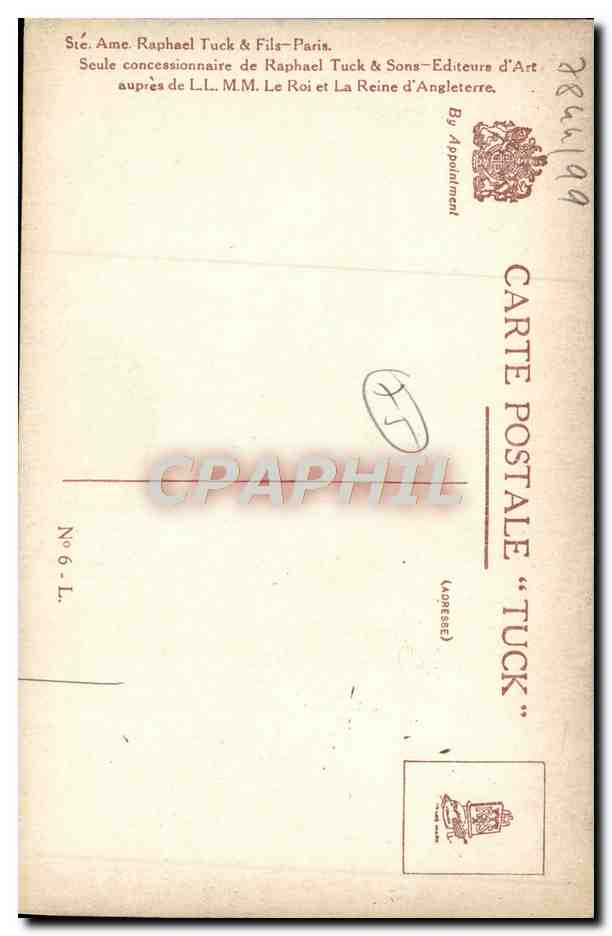 CPA Paris L'Hotel De Ville — Rückseite
