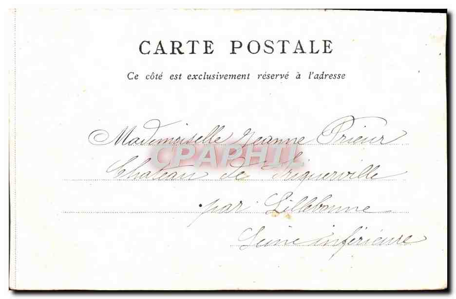 CPA Hotel De Ville Par Le Bon Marche Paris Marche aux fleurs — Rückseite