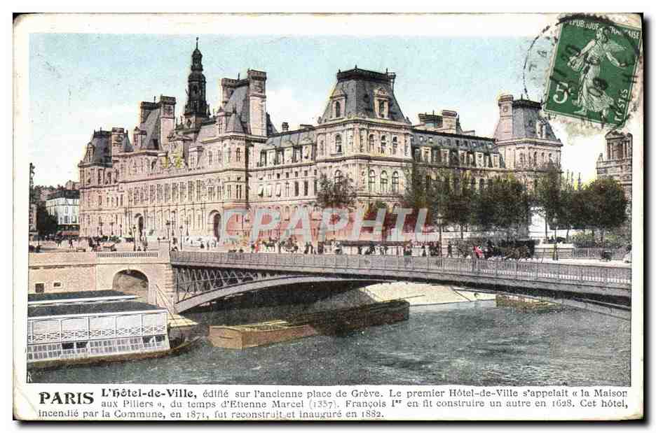 CPA Paris Hotel De Ville