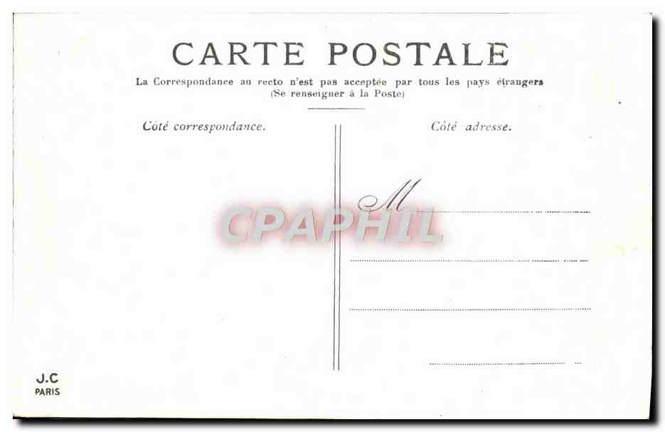 CPA Paris L'Hotel De Ville — Verso