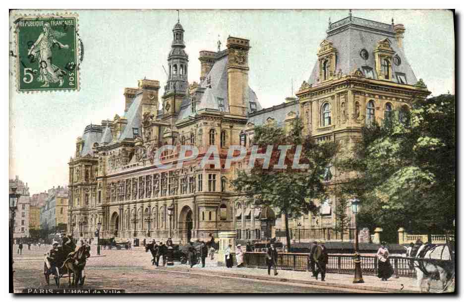 CPA Paris L'Hotel De Ville