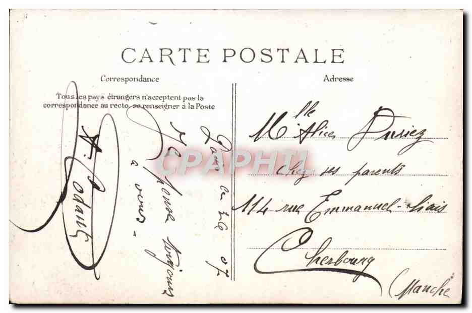CPA Paris Pont d'Arcole Et Hotel De Ville Bateau Peniche  — Rückseite