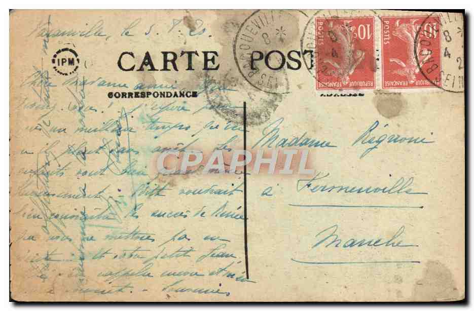 Bacqueville-Pierreville — Le Château de Varenville — Edit. A. Iluard — Verso