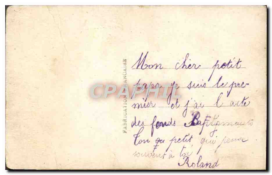 CPA Fantaisie Enfant — Verso
