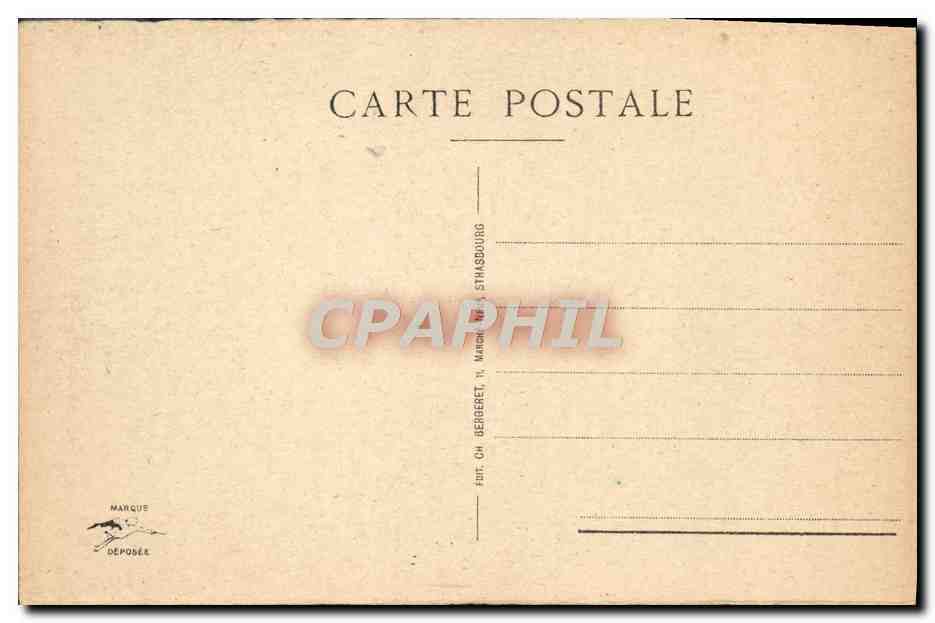 CPA Strasbourg un Nid De Cigognes  — Verso