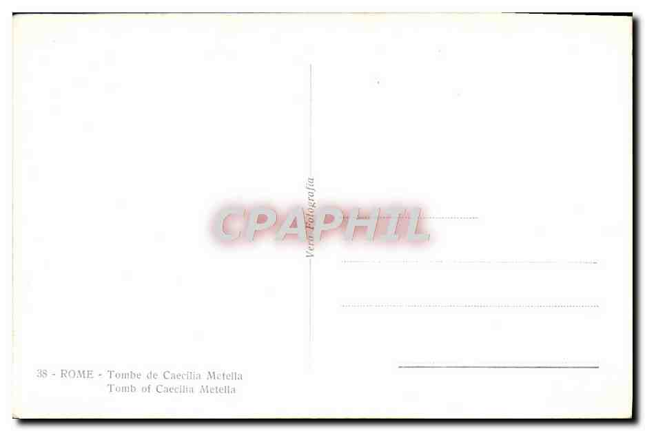 CPM Roma Tomba Di Cecilia Metella — Rückseite