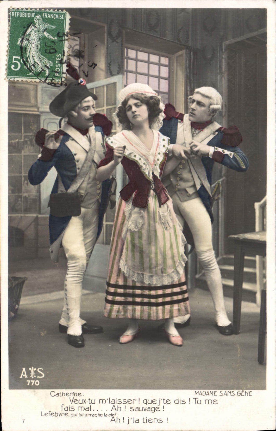 Madame Sans Gêne — scène de théâtre — A&S 770