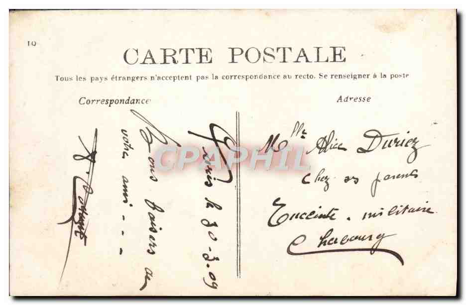 Madame Sans Gêne — scène de théâtre — A&S 770 — Verso