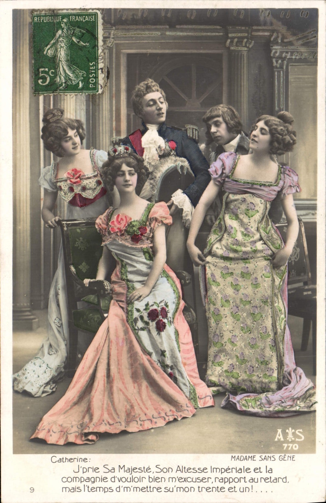 Madame Sans Gêne — scène de salon — éditeur A&S n°770