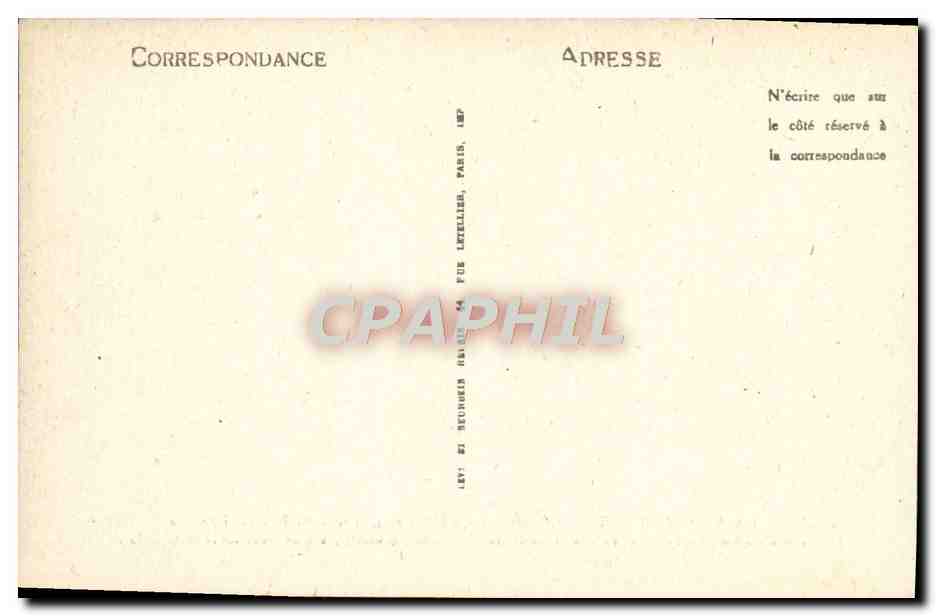 CPA Paris La Conciergerie Galerie Du 13eme dite la Rue de Paris  — Rückseite