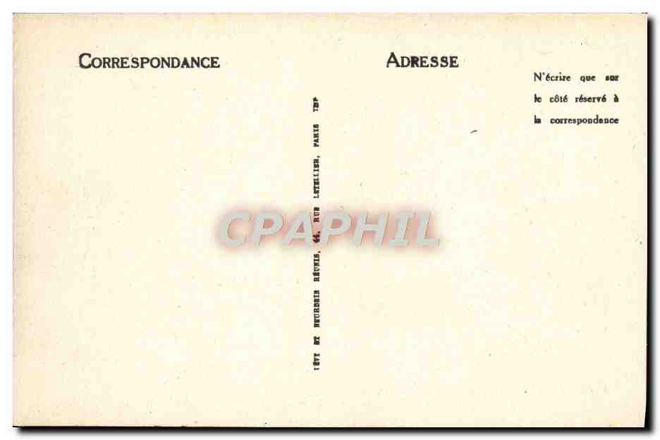 CPA Paris La Conciergerie ancienne Salle Des Gardes — Rückseite
