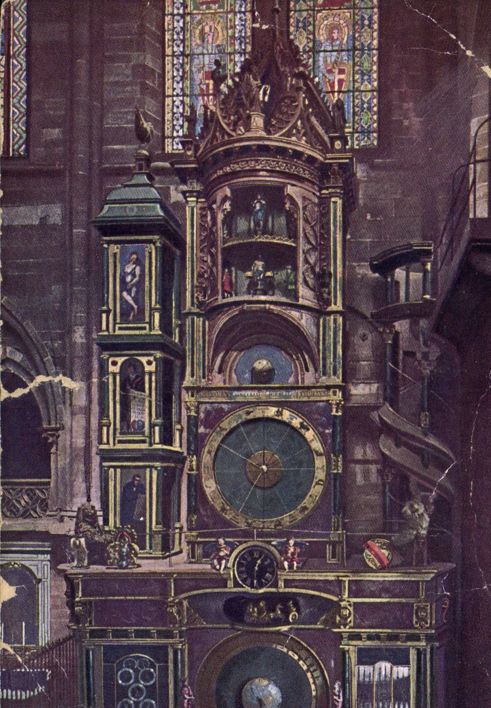 CPA L'Horloge Astronomique De La Cathedrale De Strasbourg