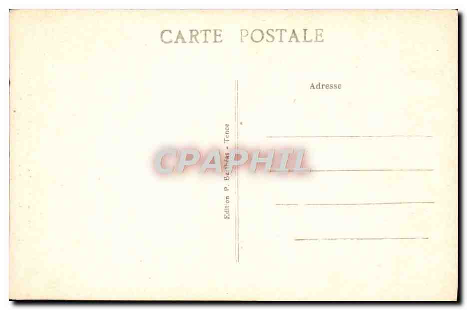 CPA Le Chemin Sur Lignon L'Une Des Promenades Sous Bois Preferee Des Touristes — Rückseite