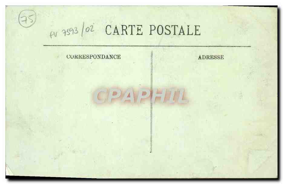 Inondations de Paris (Janvier 1910) — Place de la Nativité — LL — Verso