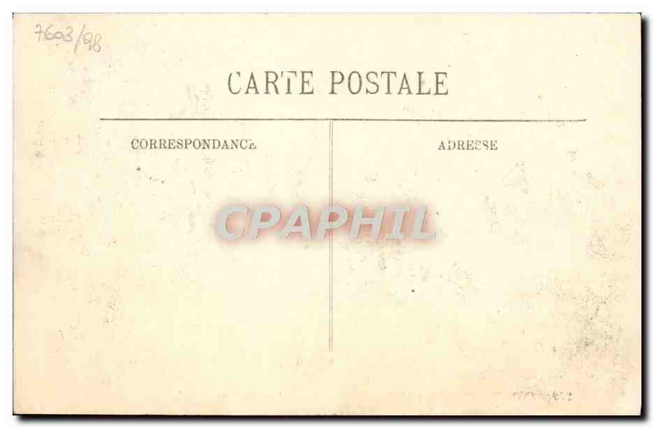 Inondations de Paris (Janvier 1910) — Place de Rome — LL. — n° 210 — Verso