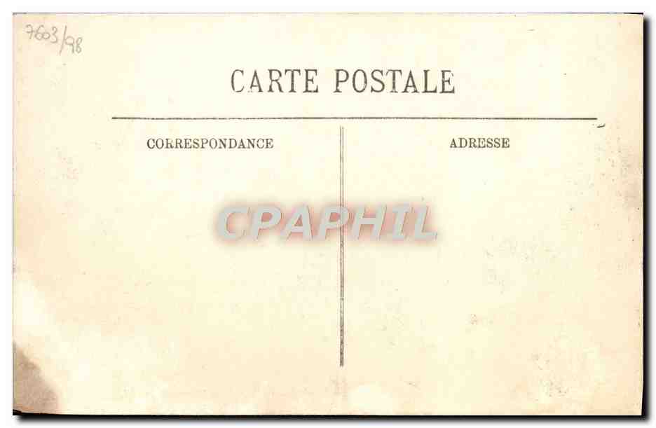 Inondations de Paris (Janvier 1910) — La Rue de la Pépinière — LL. — Rückseite