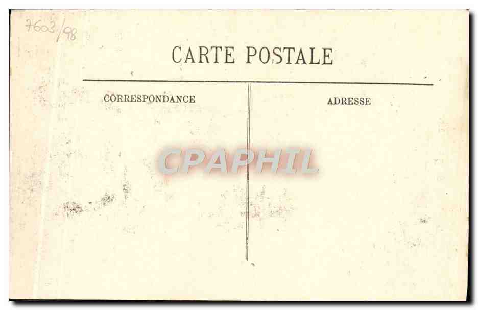 CPA Inondations De Paris Gare Saint Lazare Et Place De Rome — Rückseite