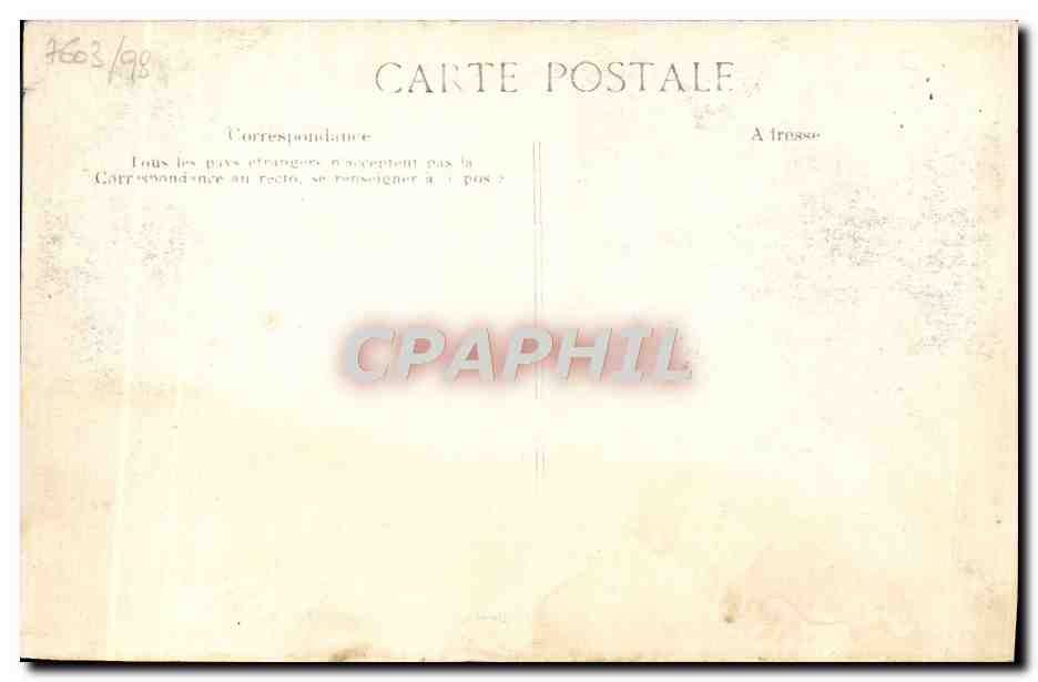 CPA Crue De La Seine Paris Rue De Lille — Rückseite