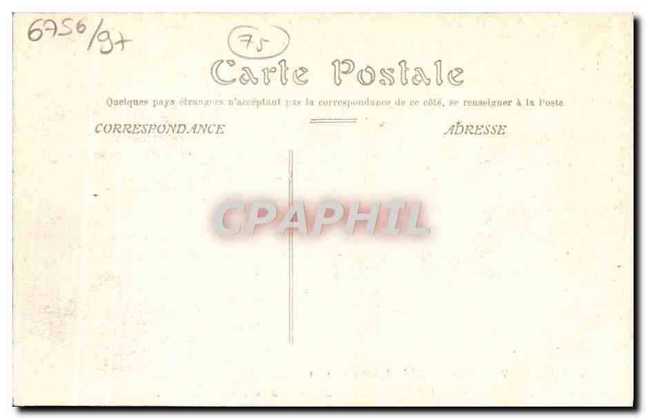 CPA Paris Inonde Aspect De l'Ile Des Cygnes Byrrh — Rückseite