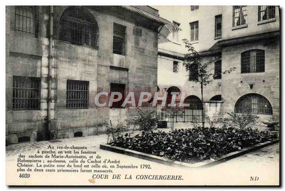 CPA Paris Cour De La Conciergerie Cachots de Marie Antoinette