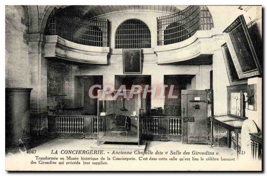 CPA Paris La Conciergerie Ancienne Chapelle dite Salle des Girondins 